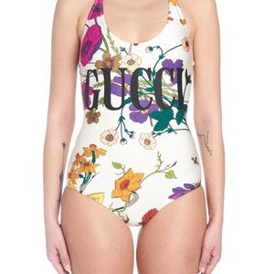 BRAND NEW Gucci Floral Bodysuit / Swimsuit Size M